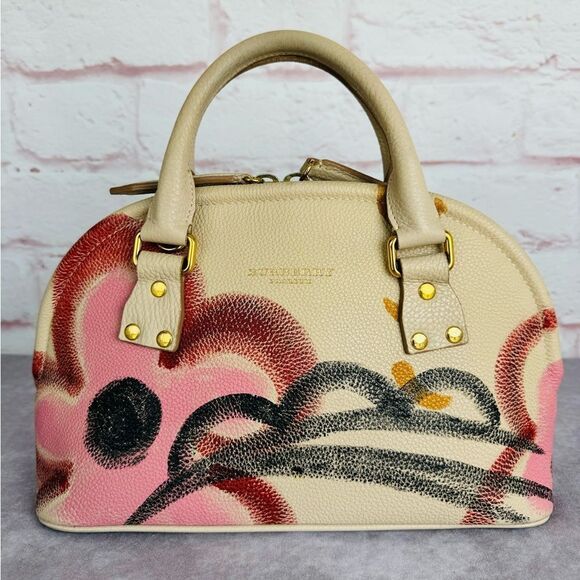 Rare Burberry Handpainted Prorsum Bloomsbury Satchel - Picture 2 of 16